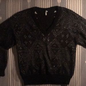 Metallic sweater